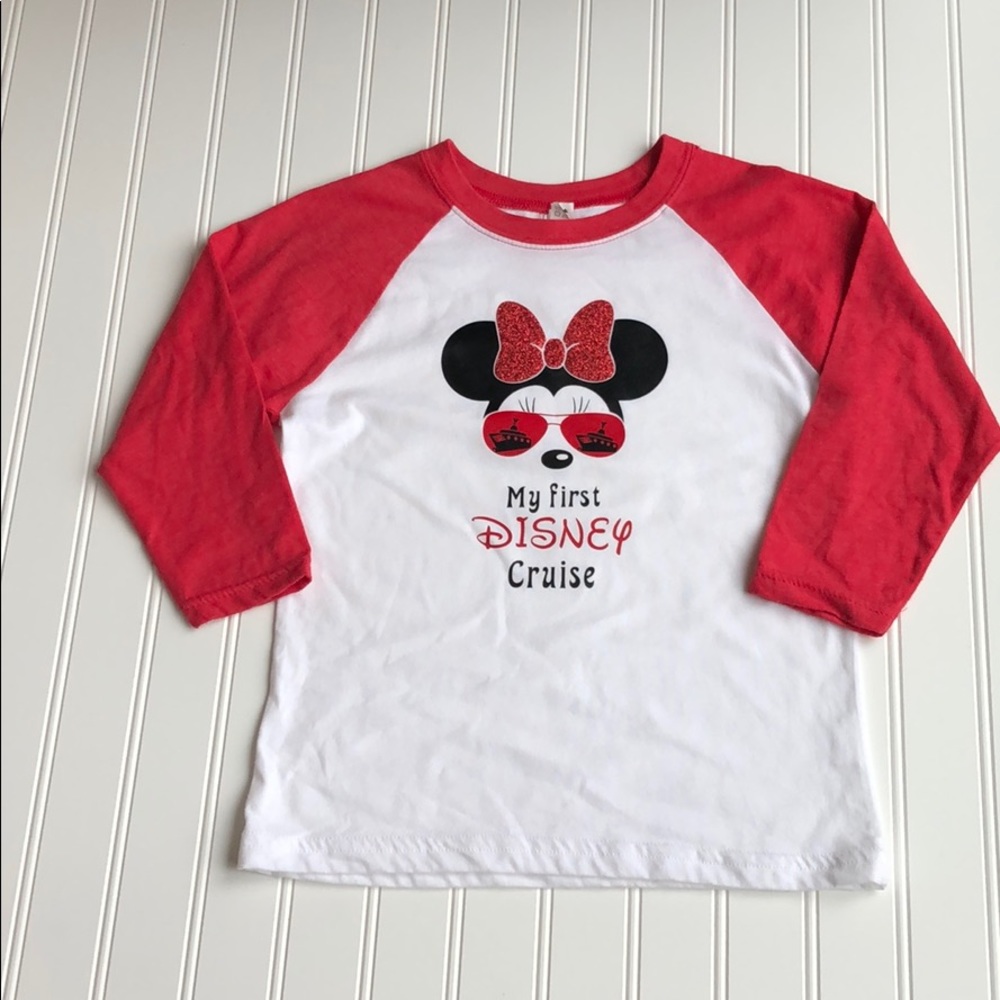 Custom My First Disney Cruise shirt. Raglan
